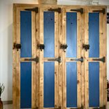 Ancien vestiaire en bois 4 portes