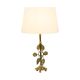 Elegant Floral Table Lamp Brass Art Nouveau Style 43cm