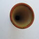Orange red ceramic vase