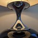 Lampe Space Age en chrome et verre