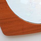 1960s wall mirror in teak