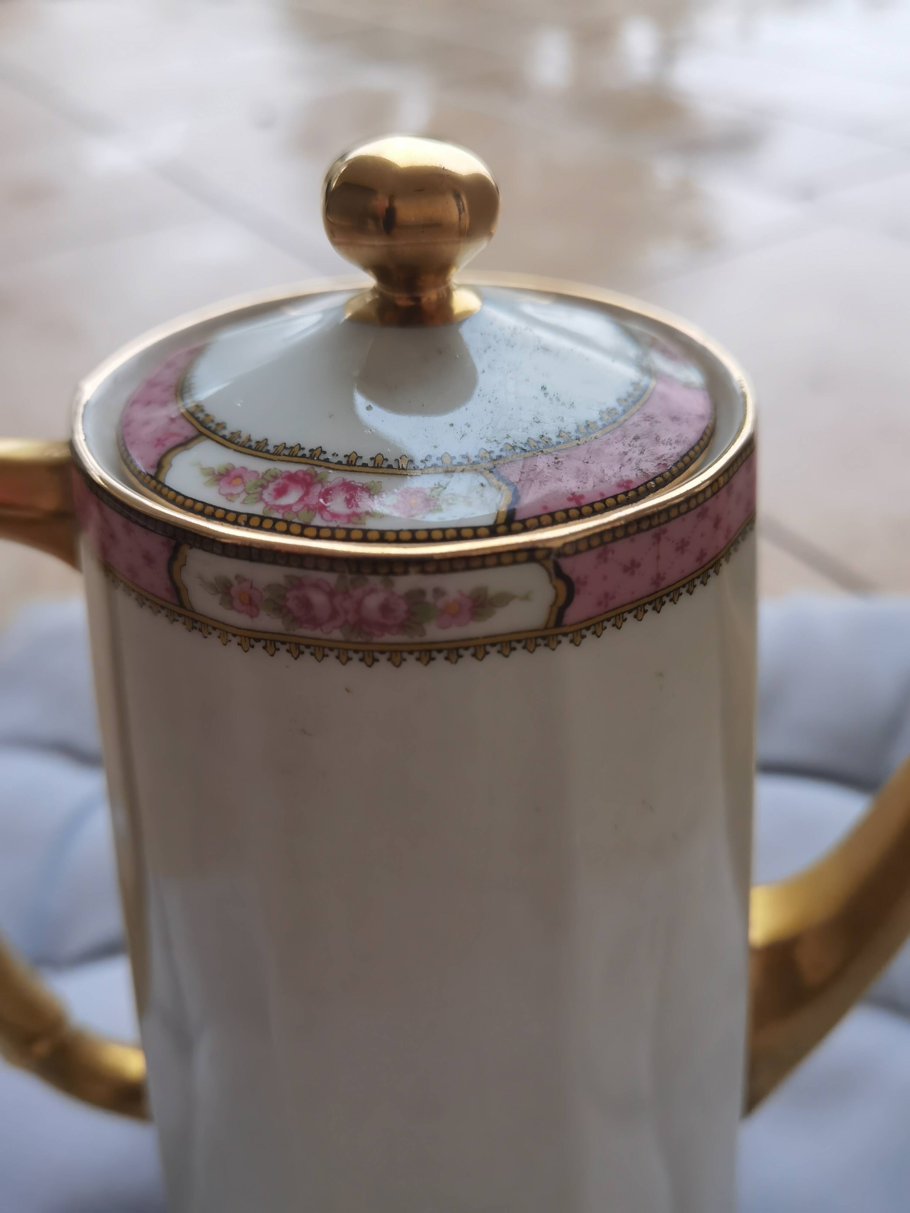 Antique Limoges porcelain coffee pot