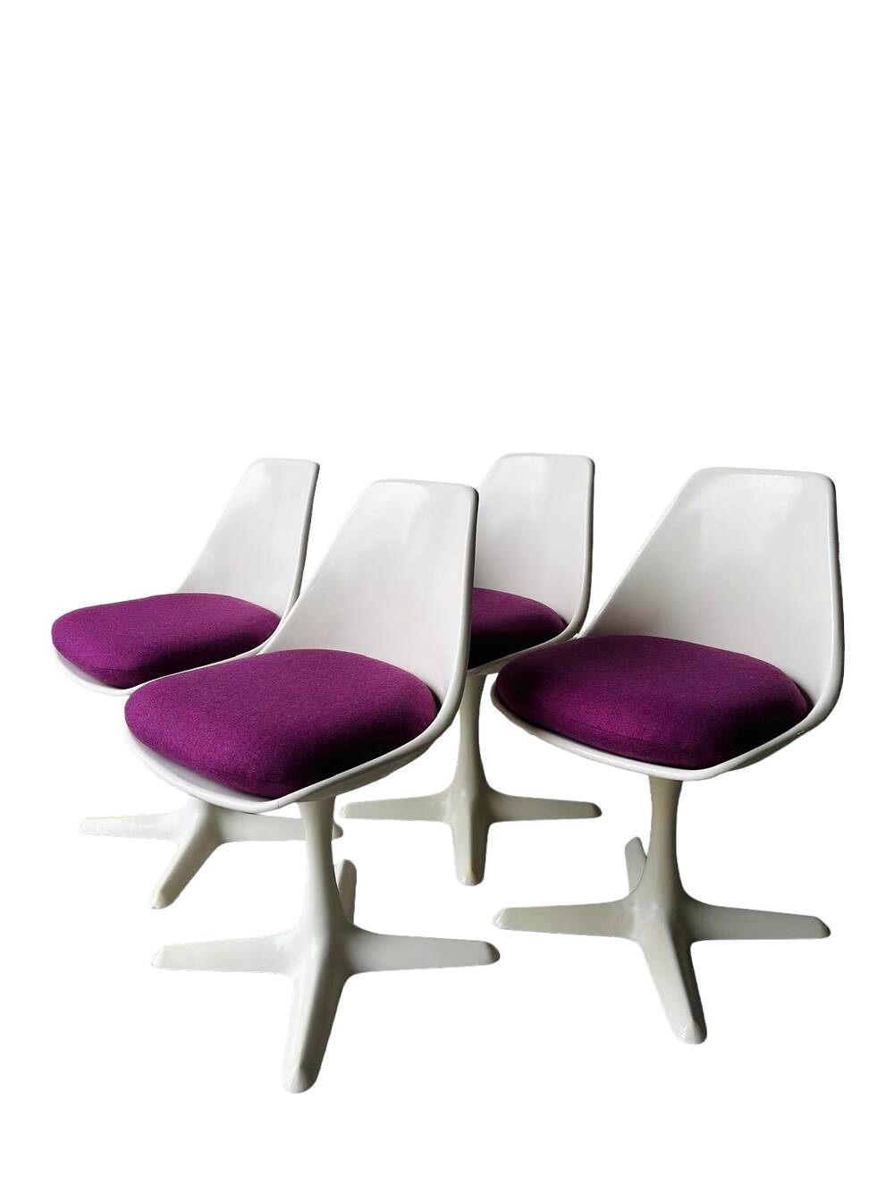 4 tulip chairs, Maurice Burke, Arkana, England, 1960s