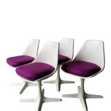 4 tulip chairs, Maurice Burke, Arkana, England, 1960s