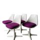 4 tulip chairs, Maurice Burke, Arkana, England, 1960s