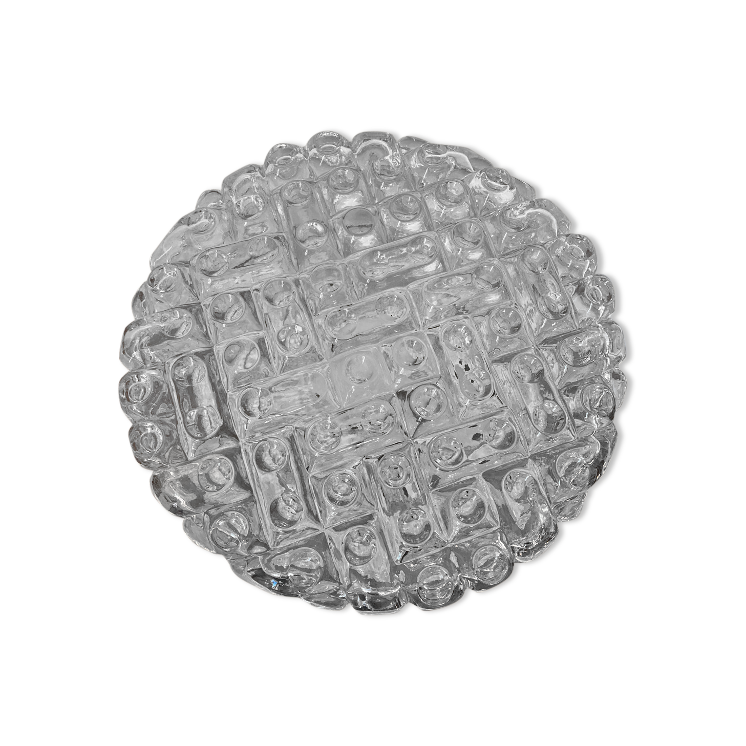 Glass ceiling lamp 1970