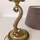 Classic bronze dolphin lamp" Louis XV style