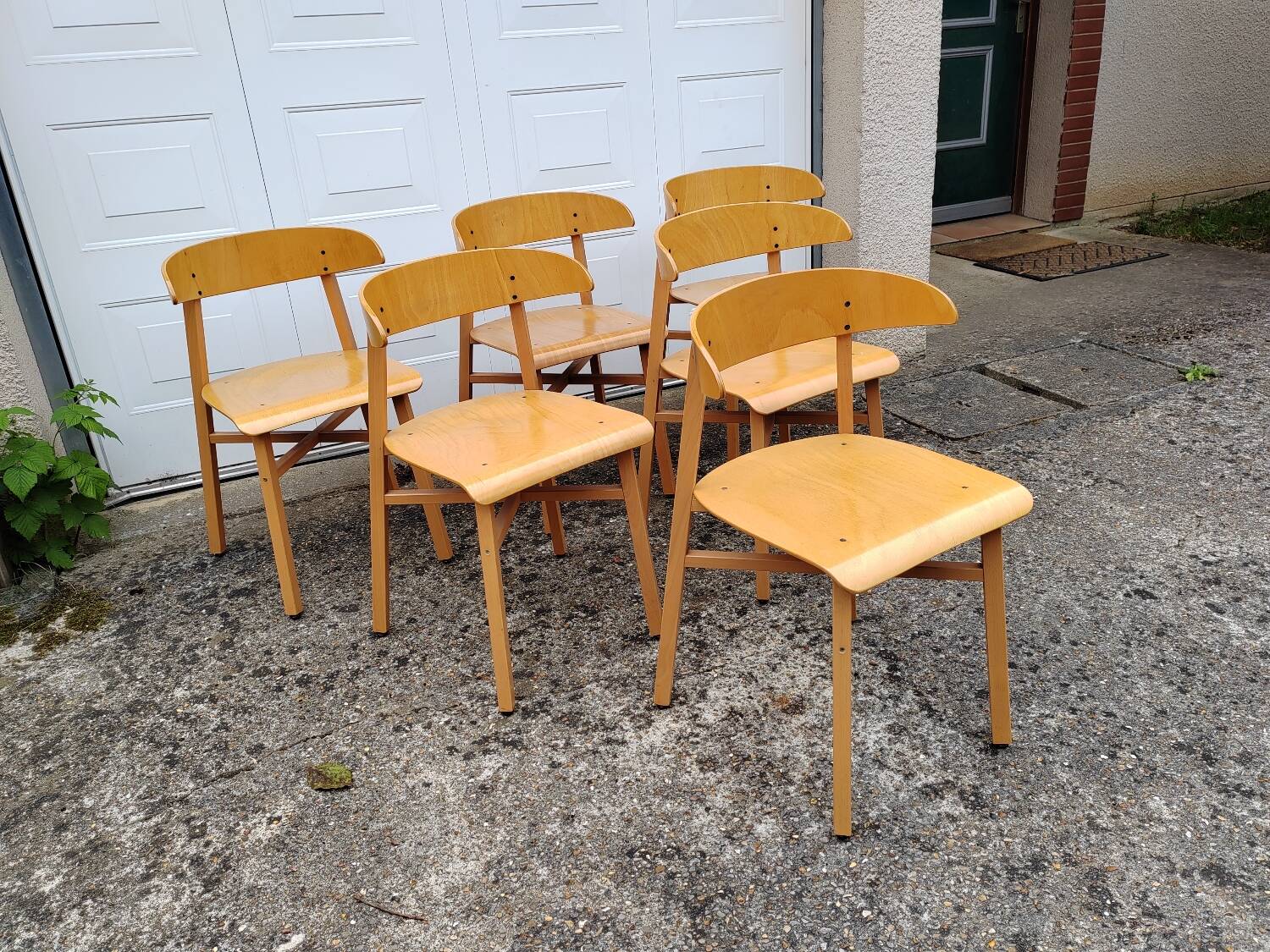 6 vintage Baumann chairs from the 80s