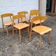 6 chaises Baumann vintage 80