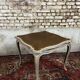 Game table in gray lacquered wood with white filling stamped gouffé