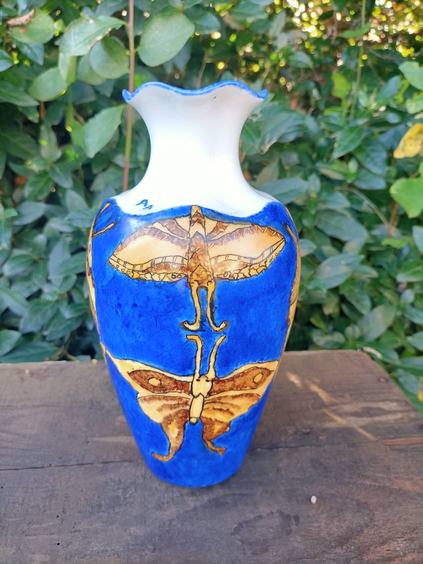 Vase Butterflies Limoges France