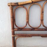 Vintage rattan bamboo headboard