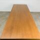1950s modernist coffee table, wood and black metal.