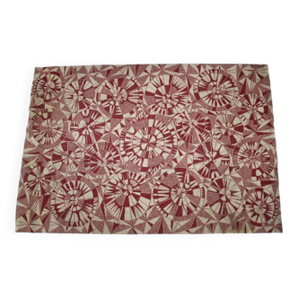 Rare design organic abstract geometric carpet/rug, 1960s
