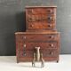 Miniature wooden master cabinet, 19th century