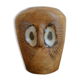 Zoomorphic vase Owl vintage pottery of the dove