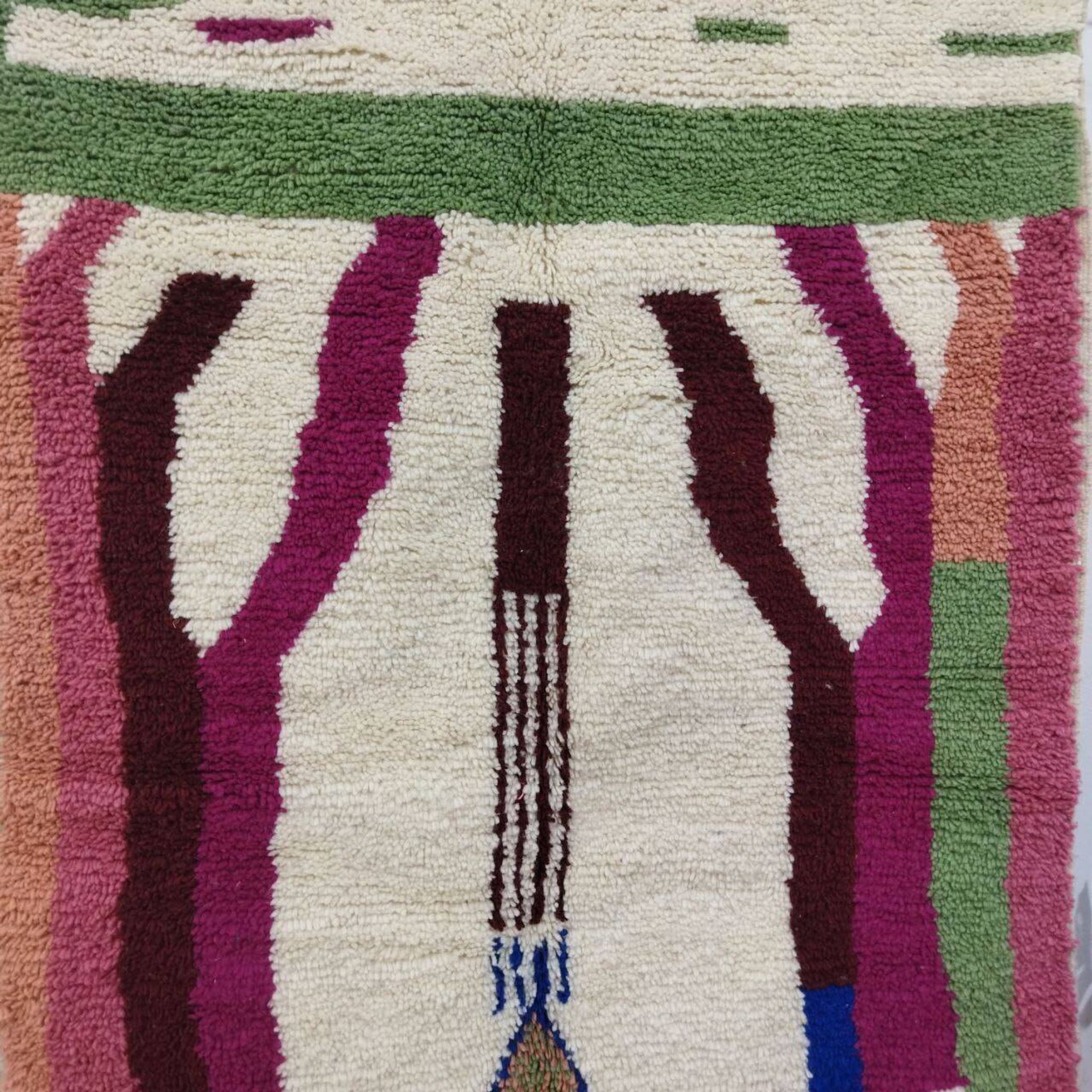 Tapis berbère Azilal en laine fait main 230 X 125 CM