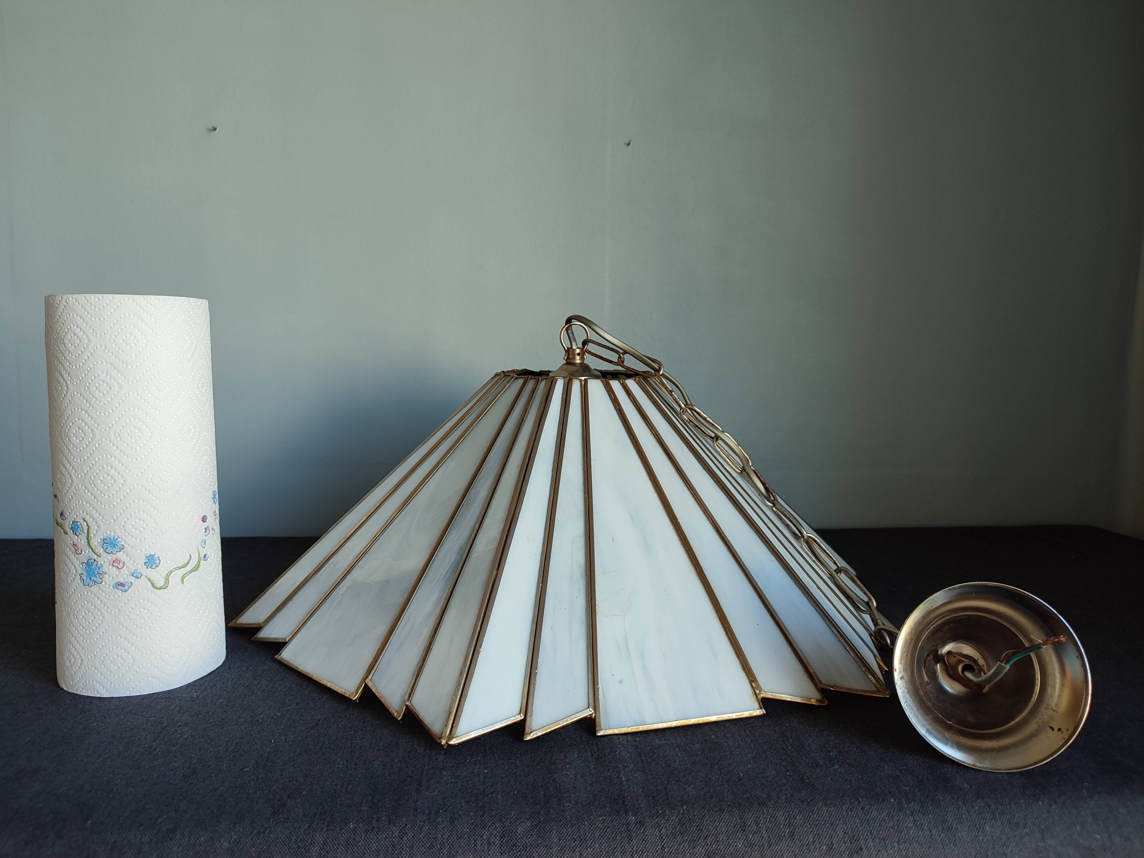 Suspension éventail style art déco vintage