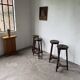 Oak bistro stools 1950