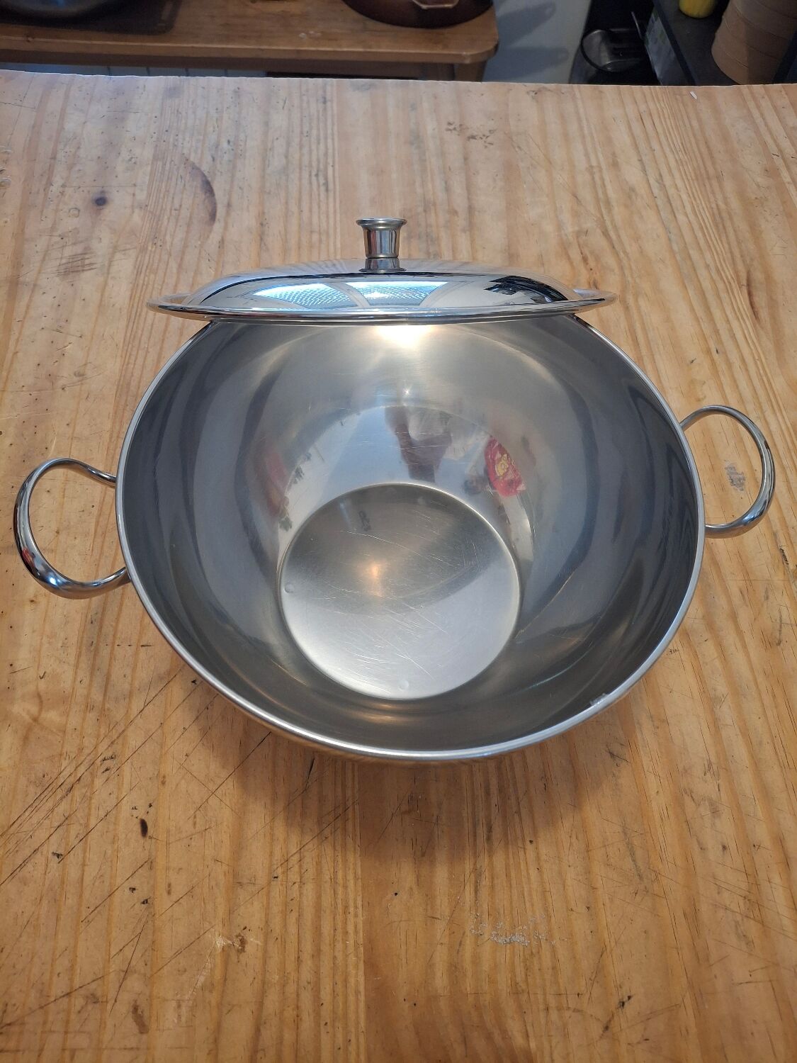 Vintage stainless steel soup tureen 18/8 Létang & Rémy – French design vegetable dish