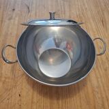 Vintage stainless steel soup tureen 18/8 Létang & Rémy – French design vegetable dish