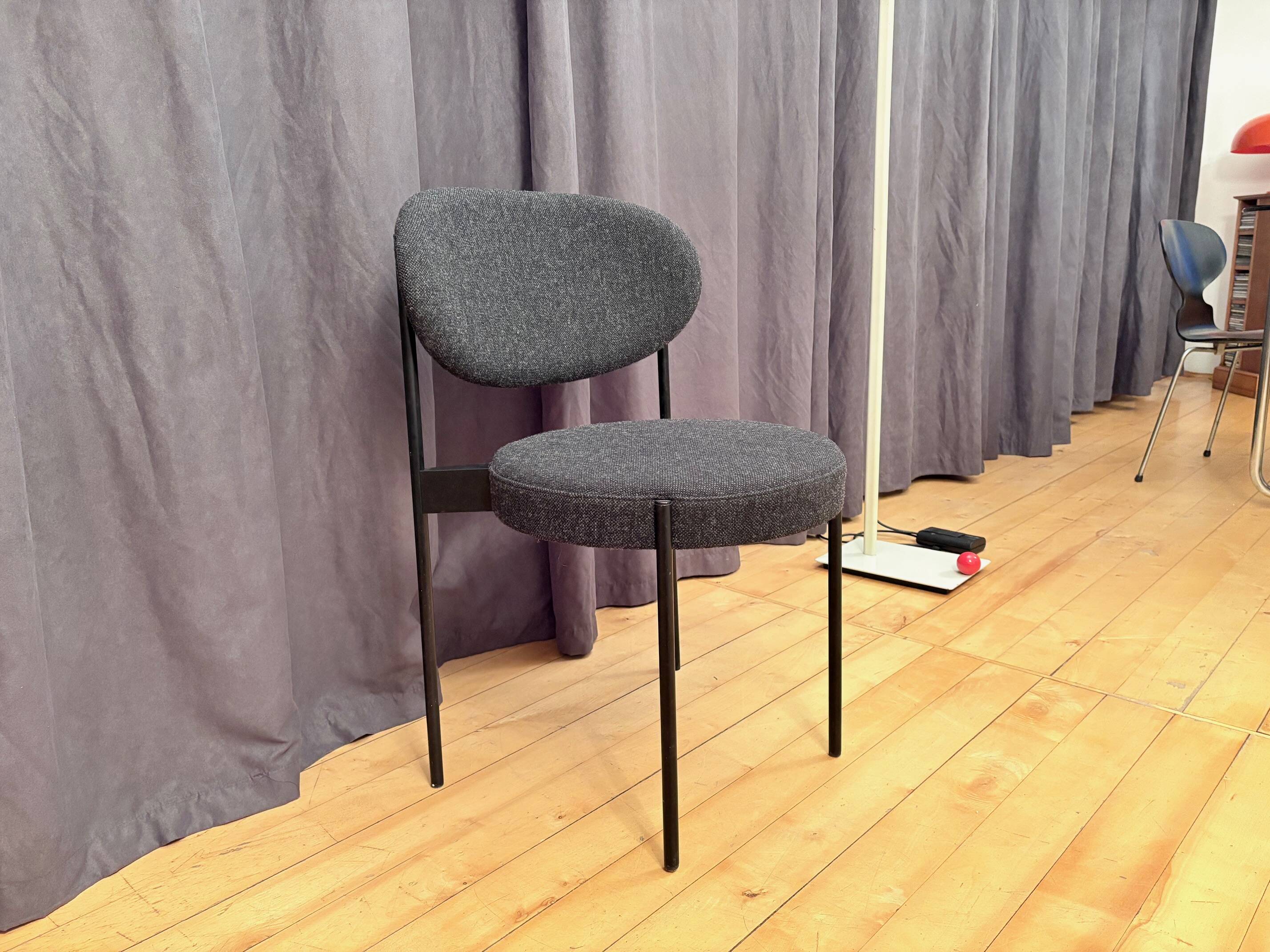 Chair 430 designed by Verner Panton, Verpan, Denmark, signed by Peter.