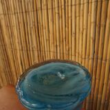 Blown glass vase in flower shape