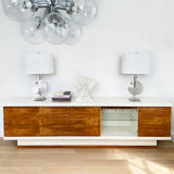 1970s rosewood and white east german sideboard midcentury drinks cabinet vintage