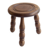 Tripod stool for wooden plant holder