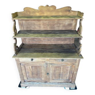 Old raw wood dresser
