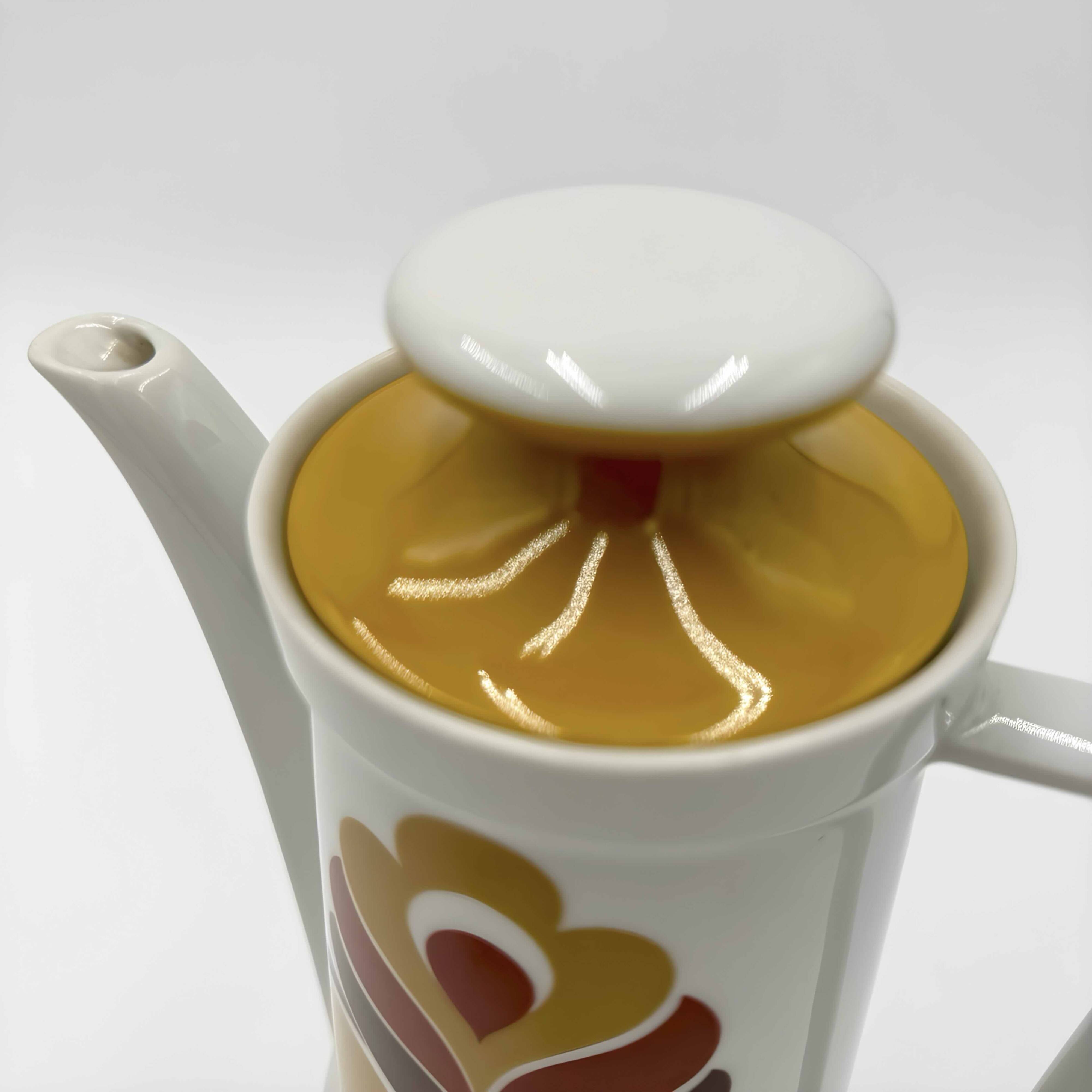 Schirnding fine porcelain pop coffee service, 1970s
