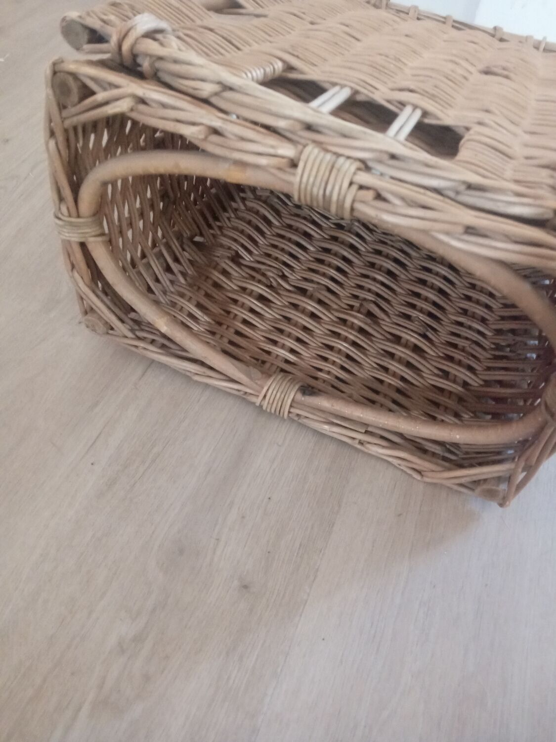 Vintage rattan beach chair