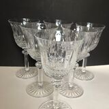 6 crystal water glasses from Saint Louis Tommy