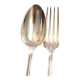Lot 24 EMPIRE Silver Metal Table Cutlery SFAM model "Sans embarrass" 12 forks and 12 spoons