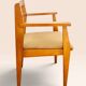 Mid-century armchair in blonde beech