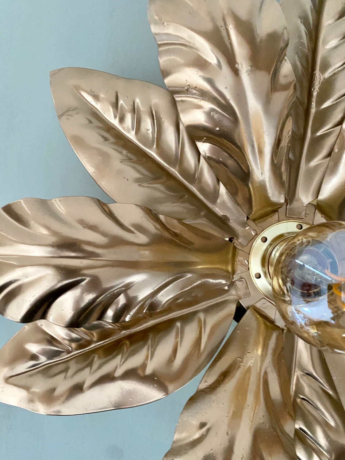 Vintage golden wall light