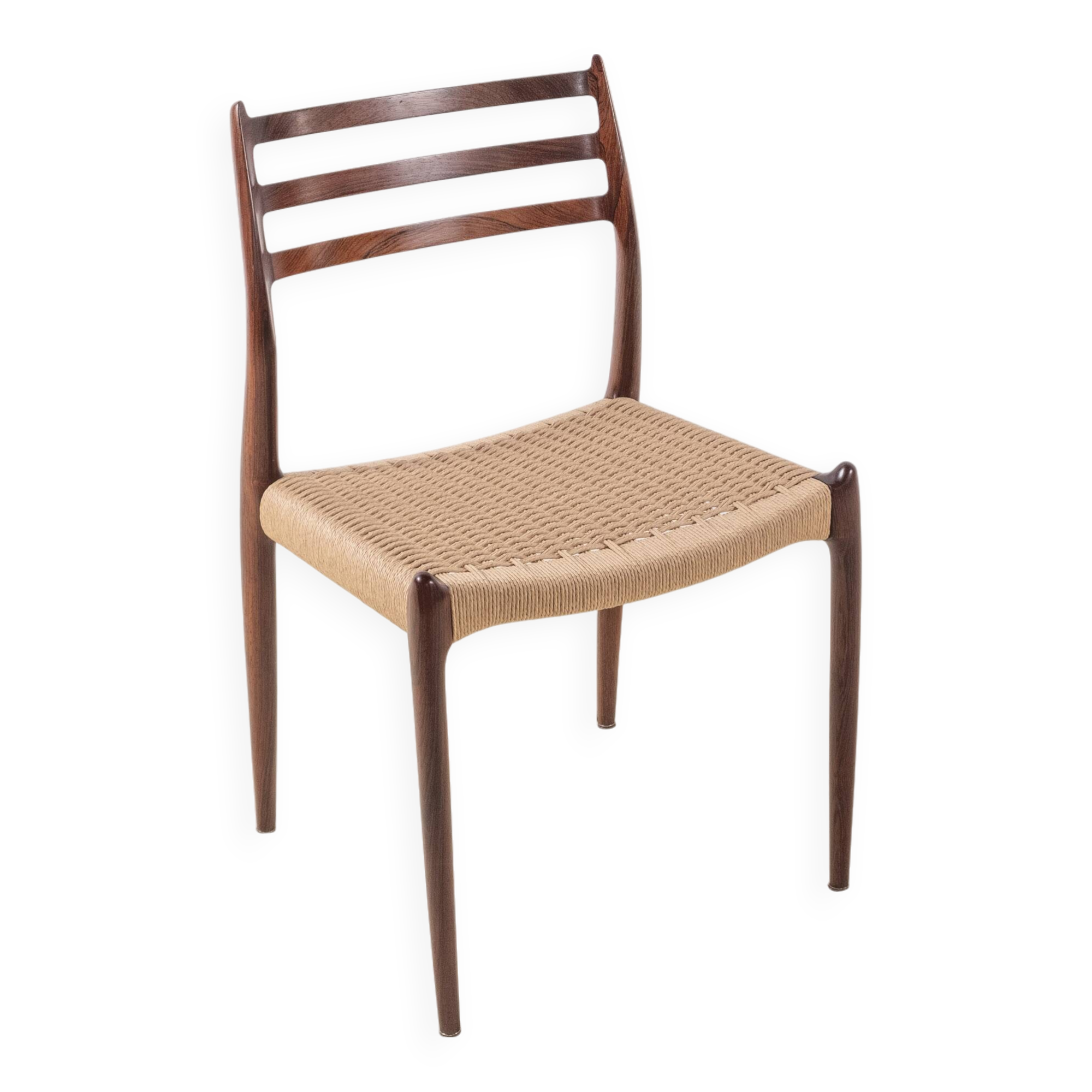 1x Niels Møller Chair Model 78 in Rosewood, 1960s Denmark