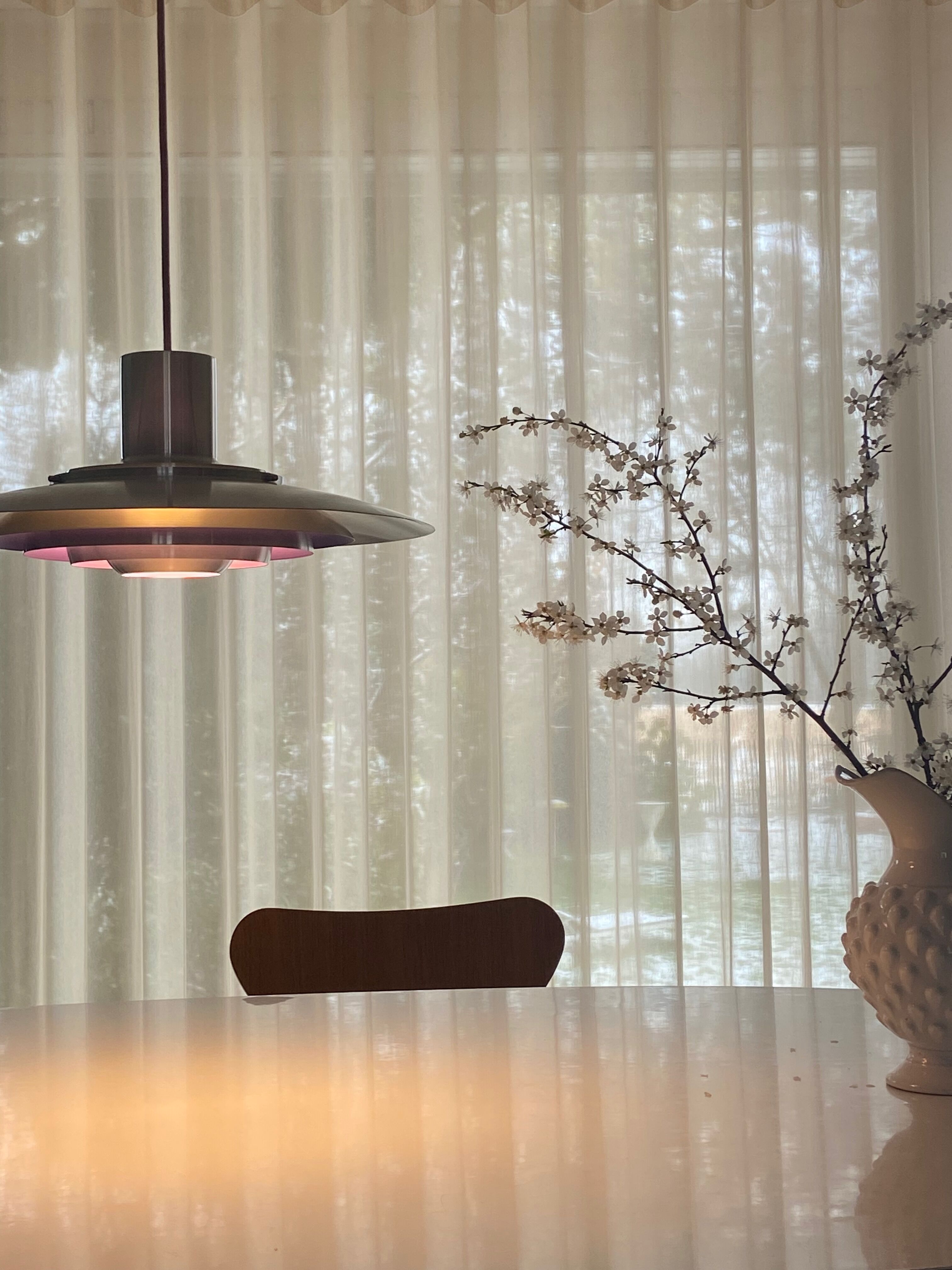 Silver Purple Preben Fabricius & Jørgen Kastholm Pendant Lamp Nordisk Solar