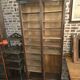 Old double curtained oak filing cabinet