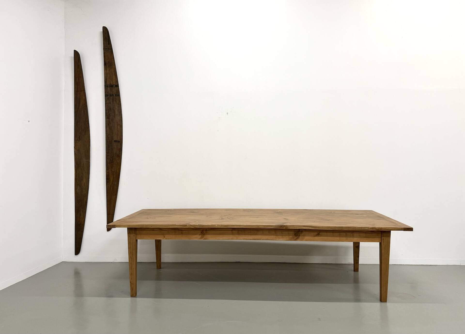 Monumental XXL Pine Farmhouse Table (3.20m) – 1970s
