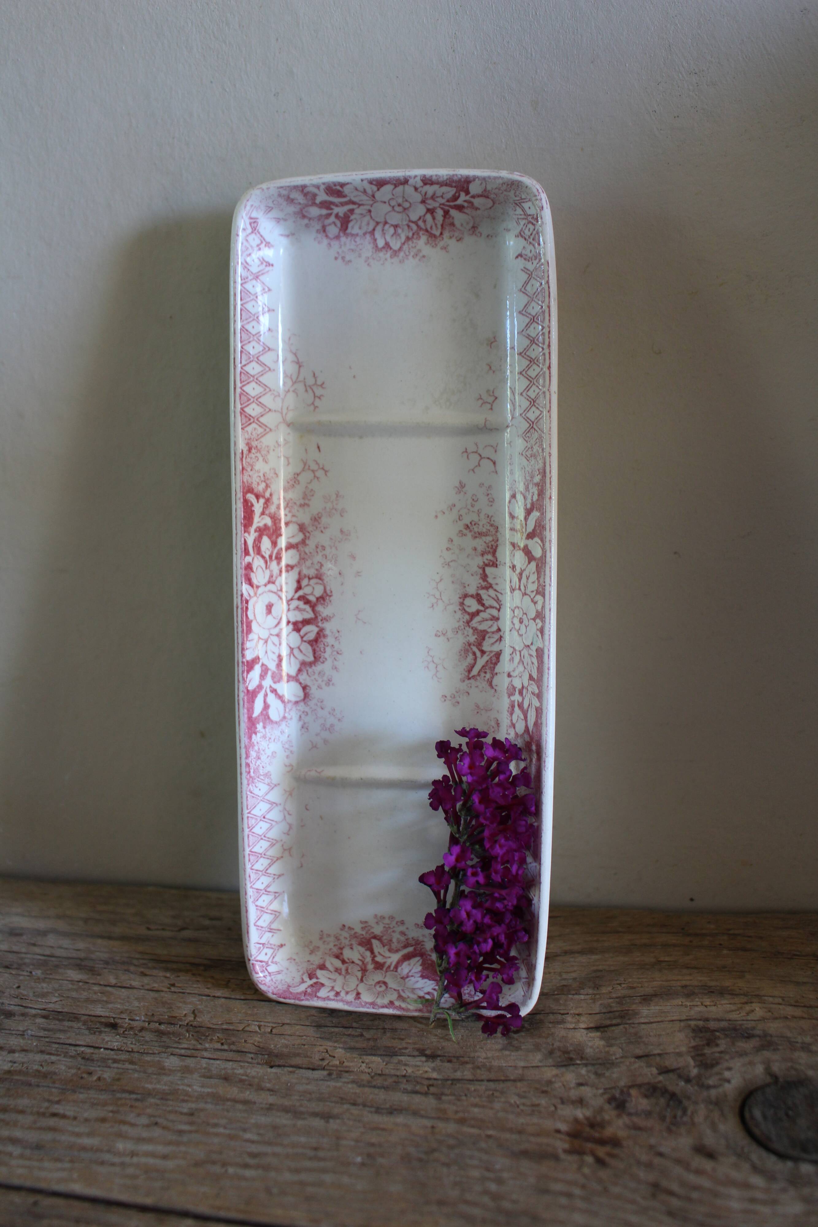 Vide Poche Porte savon rose Jardinière Badonviller