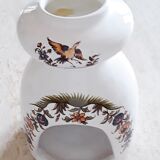 Lot of three small dessert plates decorated "Moustiers"