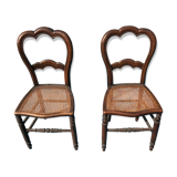 Pair of cane chairs