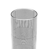 Sydney Cash design in year 2000 for Moma New York glass vase optical art