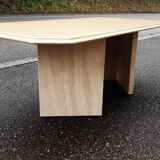 Travertine coffee table 80s