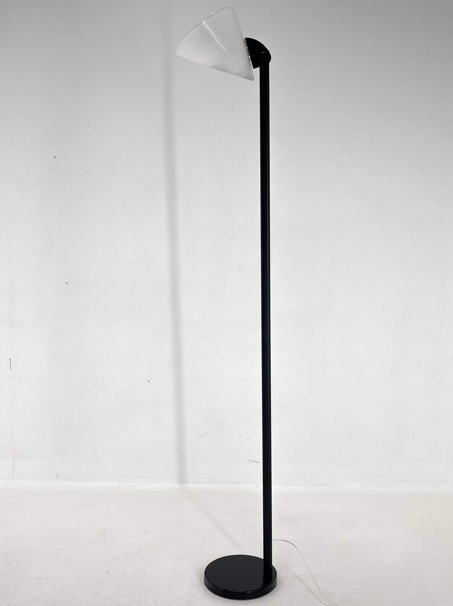 1970s Murano Glass & Metal Floor Lamp, Italy