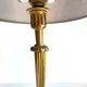Lamp solid brass and vintage fabric