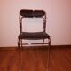 Paire de chaises vintage métal chromé