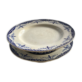 2 cake plates 'iron earth'