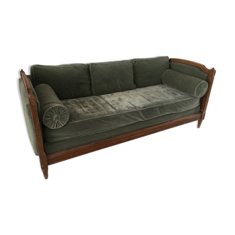Antique velvet sofa